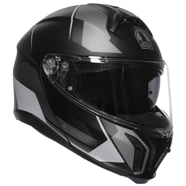 Klapp AGV Tourmodular Perception Matt Black Silver Klapp AGV Tourmodular Perception Matt Black Silver