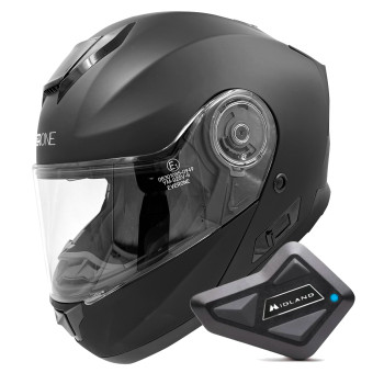 Klapp Everone M72R Matt Black + Kit Bluetooth BT Mini