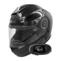 Casque Klapp Everone M72R Shiny Black + Kit bluetooth 5R Lite