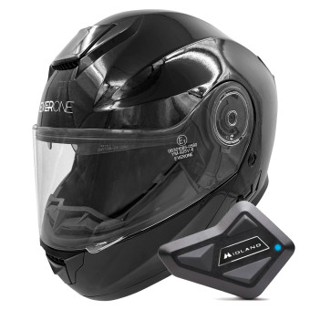 Klapp Everone M72R Shiny Black + Kit Bluetooth BT Mini