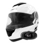 Casque Klapp Everone M72R Shiny White + Kit bluetooth 5R Lite