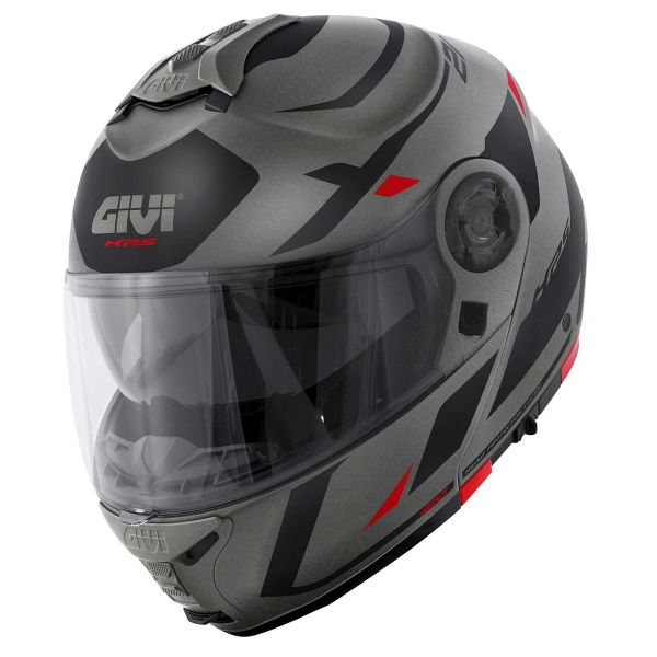 Klapp Givi X.21 Evo F Number Matt Titanium Black Red