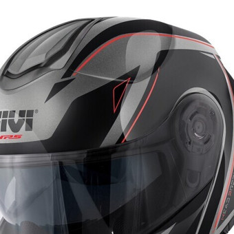 Givi X26 Square Matt Titanium Black Red