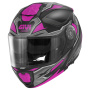 Casque Klapp Givi X27 Sector Matt Black Titanium Fuchsia