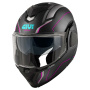 Casque Klapp Givi X36 Fiber Pulse Matt Black Silver Fuchsia