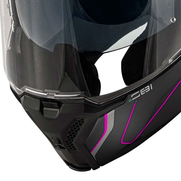 Givi X36 Fiber Pulse Matt Black Silver Fuchsia