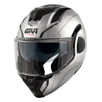 Casque Klapp Givi X36 Fiber Pulse Silver Black Grey Casque Klapp Givi X36 Fiber Pulse Silver Black Grey