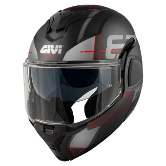 Casque Klapp Givi X36 Vertigo Matt Black Red Casque Klapp Givi X36 Vertigo Matt Black Red