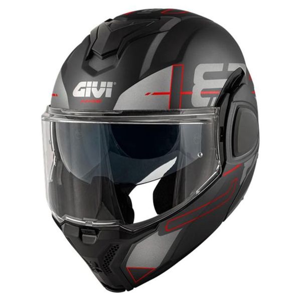 Klapp Givi X36 Vertigo Matt Black Red