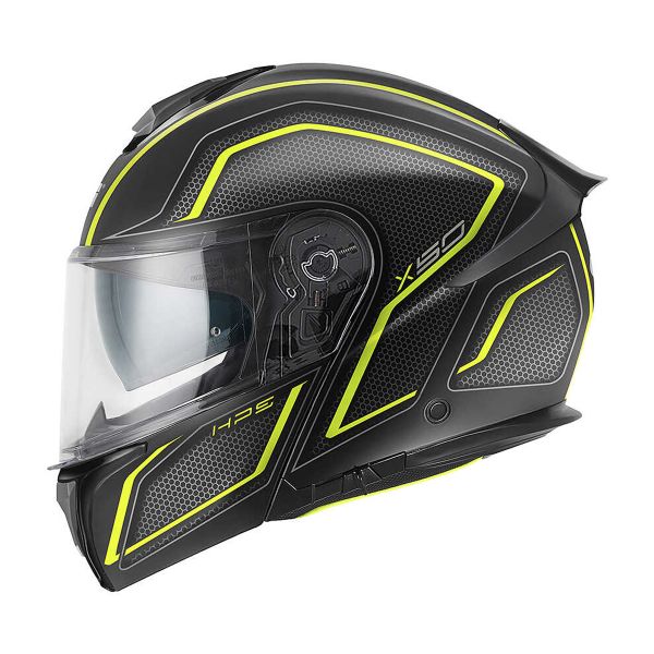 Givi X50 Fiber Hologram Matt Black Titanium Yellow