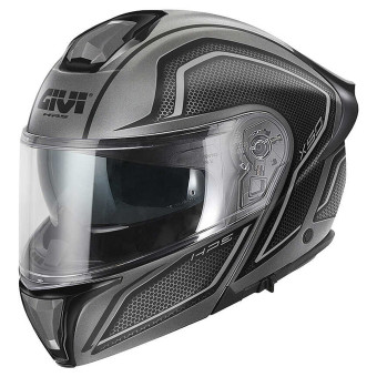 Casque Klapp Givi X50 Fiber Hologram Matt Titanium Black Grey Casque Klapp Givi X50 Fiber Hologram Matt Titanium Black Grey