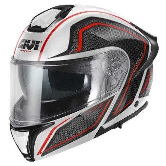 Casque Klapp Givi X50 Fiber Hologram White Black Red Casque Klapp Givi X50 Fiber Hologram White Black Red