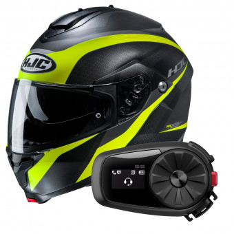 Klapp HJC C91 Taly MC4HSF + Kit Bluetooth 5S Solo