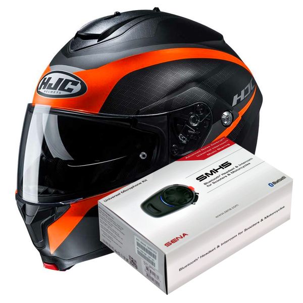 Klapp HJC C91 Taly MC7SF + Kit Bluetooth SMH5 Solo