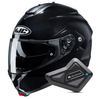 Klapp HJC C91N Black + Kit Bluetooth BT Mini