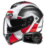 Casque Klapp HJC C91N Jyn MC1 + Kit Bluetooth 5S Solo