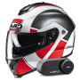 Casque Klapp HJC C91N Jyn MC1 + Kit Bluetooth Lokui K30