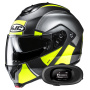 Casque Klapp HJC C91N Jyn MC3HSF + Kit bluetooth 5R Lite Solo