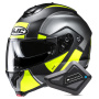 Casque Klapp HJC C91N Jyn MC3HSF + Kit Bluetooth BT Mini