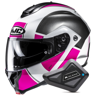 Casque Klapp HJC C91N Jyn MC8 + Kit Bluetooth BT Mini Casque Klapp HJC C91N Jyn MC8 + Kit Bluetooth BT Mini