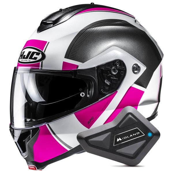 Klapp HJC C91N Jyn MC8 + Kit Bluetooth BT Mini