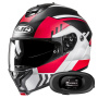 Casque Klapp HJC C91N Kaon MC1SF + Kit bluetooth 5R Lite Solo