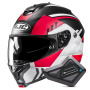 Casque Klapp HJC C91N Kaon MC1SF + Kit Bluetooth BT Mini