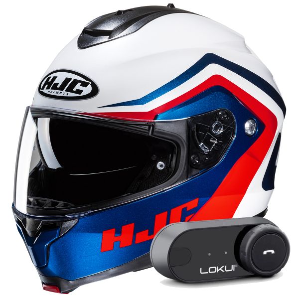 Klapp HJC C91N Nepos MC21 + Kit Bluetooth Lokui K30 Klapp HJC C91N Nepos MC21 + Kit Bluetooth Lokui K30