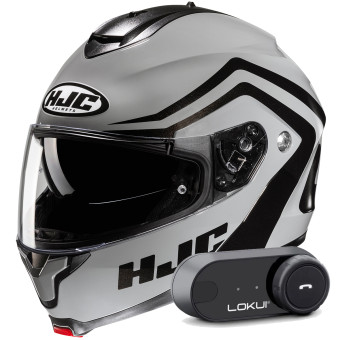 Klapp HJC C91N Nepos MC5 + Kit Bluetooth Lokui K30