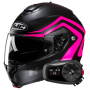 Casque Klapp HJC C91N Nepos MC8SF + Kit Bluetooth 5S Solo
