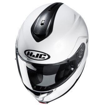 HJC C91N Pearl White + Kit Bluetooth Lokui K30