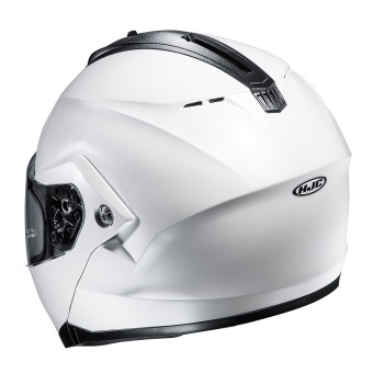 HJC C91N Pearl White + Kit Bluetooth Lokui K30