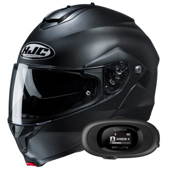 Klapp HJC C91N Semi Flat Black+ Kit bluetooth 5R Lite Solo