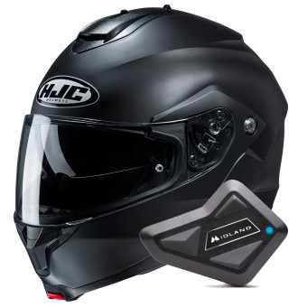 Klapp HJC C91N Semi Flat Black + Kit Bluetooth BT Mini