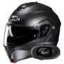 Casque Klapp HJC C91N Semi Flat Titanium+ Kit bluetooth 5R Lite Solo