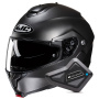 Casque Klapp HJC C91N Semi Flat Titanium + Kit Bluetooth BT Mini