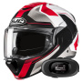 Casque Klapp HJC F100 Bios MC1 + Kit bluetooth 5R Lite