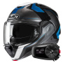 Casque Klapp HJC F100 Bios MC2 + Kit Bluetooth 5S Solo