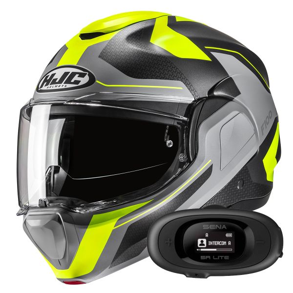 Klapp HJC F100 Bios MC3HSF + Kit bluetooth 5R Lite