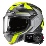Casque Klapp HJC F100 Bios MC3HSF + Kit Bluetooth 5S Solo