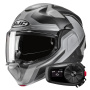 Casque Klapp HJC F100 Bios MC5SF + Kit Bluetooth 5S Solo