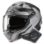 Casque Klapp HJC F100 Bios MC5SF + Kit Bluetooth BT Mini