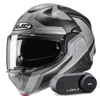Klapp HJC F100 Bios MC5SF + Kit Bluetooth Lokui K30