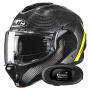 Casque Klapp HJC F100 Carbon Stan MC3H + Kit bluetooth 5R Lite
