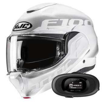 Klapp HJC F100 Hetal MC10 + Kit bluetooth 5R Lite