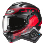 Casque Klapp HJC F100 Hetal MC1SF + Kit Bluetooth BT Mini