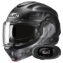 Casque Klapp HJC F100 Hetal MC5SF + Kit bluetooth 5R Lite