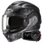 Casque Klapp HJC F100 Hetal MC5SF + Kit Bluetooth 5S Solo