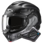 Casque Klapp HJC F100 Hetal MC5SF + Kit Bluetooth BT Mini