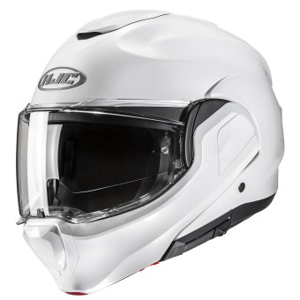 HJC F100 Pearl White + Kit bluetooth 5R Lite